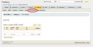Klicka på Price Ranges. Klicka på Price Ranges.