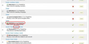 Leta upp "Länk block" i listan och klicka på Configure.
