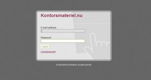 Administrationsdel: Här loggar du in för att kunna lägga upp produkter, hantera order mm. Administrationsdel: Här loggar du in för att kunna lägga upp produkter, hantera order mm.